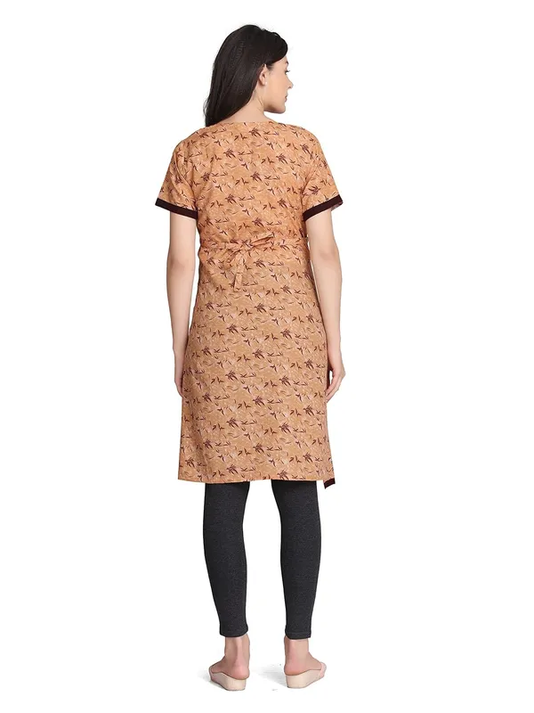 Brown_Feeding_Kurti_For_S_Nursing_Kurti_With_Zipper_For_Post_Pregancy_Maternity_Dress_Breast_Feeding_Kurti_Rayon_For_Women