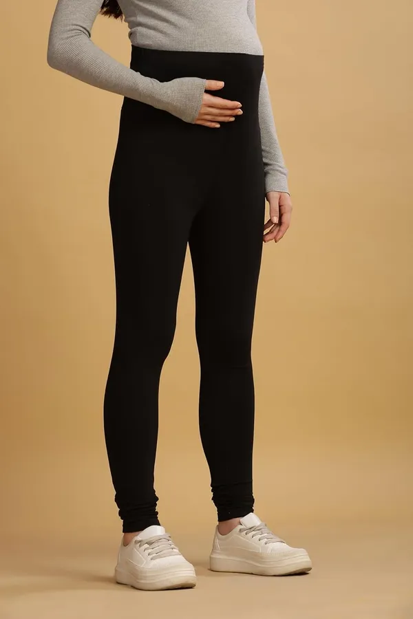 Black_Cotton_Stretchable_Maternity_Leggings_For_Pregnancy_Over_The_Belly_Stretchable_Maternity_Pants_For_Pre_&_Post_Pregnancy_For_Women