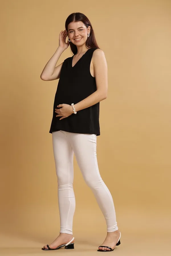 White_Cotton_Stretchable_Maternity_Leggings_For_Pregnancy_Over_The_Belly_Stretchable_Maternity_Pants_For_Pre_&_Post_Pregnancy_For_Women