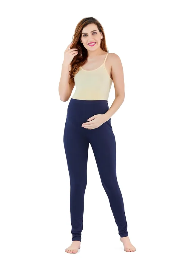 Navy_Blue_Cotton_Stretchable_Maternity_Leggings_For_Pregnancy_Over_The_Belly_Stretchable_Maternity_Pants_For_Pre_&_Post_Pregnancy_For_Women