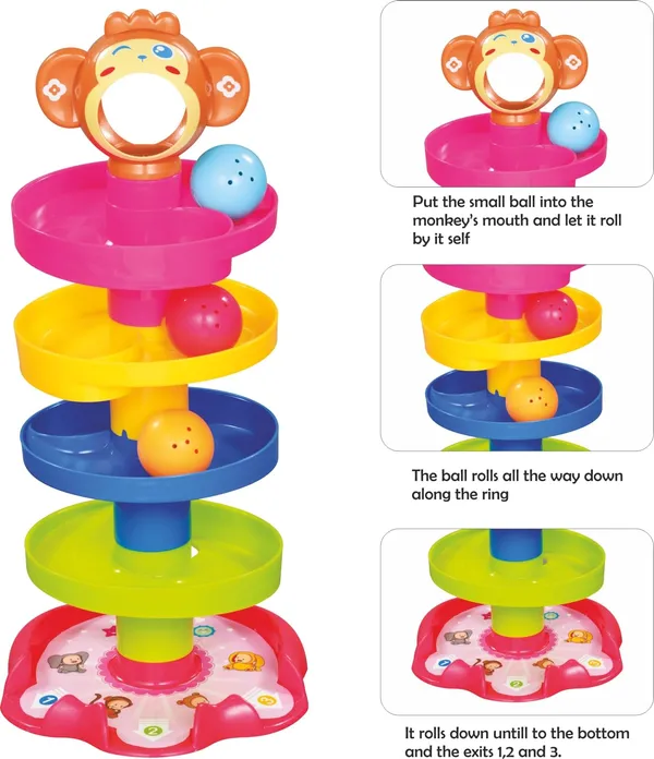 Multicolour_4-Layer_Ball_Drop_&_Roll_Swirling_Tower_-_Educational_Toy_For_Babies_&_Toddlers__Stack,_Drop_&_Roll_Fun_With_3_Spinning_Acrylic_Activity_Balls__Multicolor