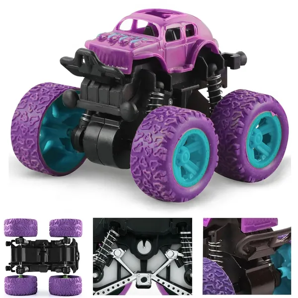 Multicolour_4X4_Stunt_Monster_Trucks_For_Kids__Push_And_Go_Friction_Powered_Cars__360__Drift_Stunt_Car_Toy__Birthday_Gift_For_Boys_3_To_8_Years