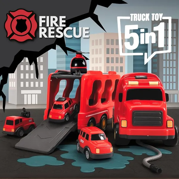 Red_5-In-1_Friction_Powered_Fire_Rescue_Truck_Toy_Set_With_Music_&_Lights__Educational_Transport_Vehicle_Toy_For_Boys_&_Girls,_Fun_Birthday_Gift_For_Kids_Ages_3+