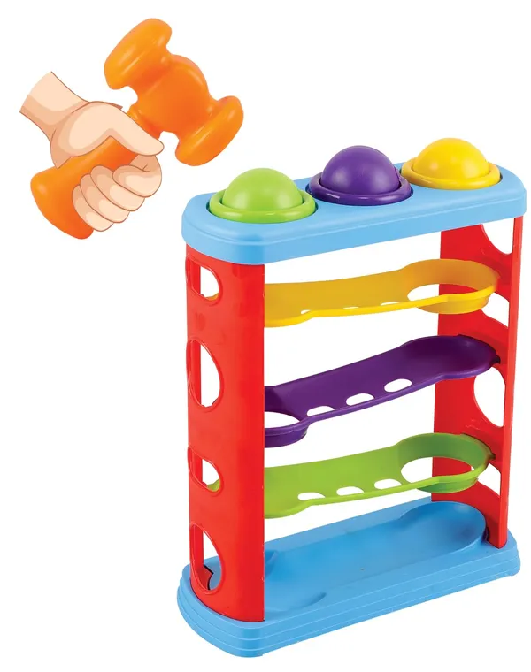 Multicolour_Hammering_&_Pounding_Toys,_Hammer_Knock_Ball_Toys_For_Kids,_Ramp_Race_Slope_Rolling_Hammer_Toy_Set_With_3_Balls_For_Kids_Multicolour_2_+_Years