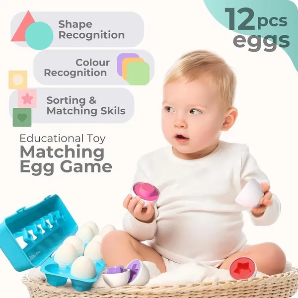 Yellow_Egg_Matching_Shape_Theme_12_Multicolor_Eggs_Matching_Game_Educational_Toys_For_Kids