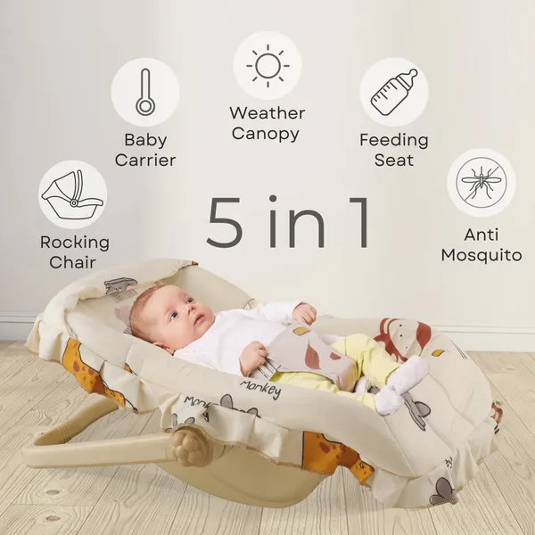 5_In_1_Dlx_Baby_Carry_Cot_&_Rocking_Chair_With_Adjustable_Handle_Anti-Mosquito_Large_Canopy_&_Safety_Lap_Belt