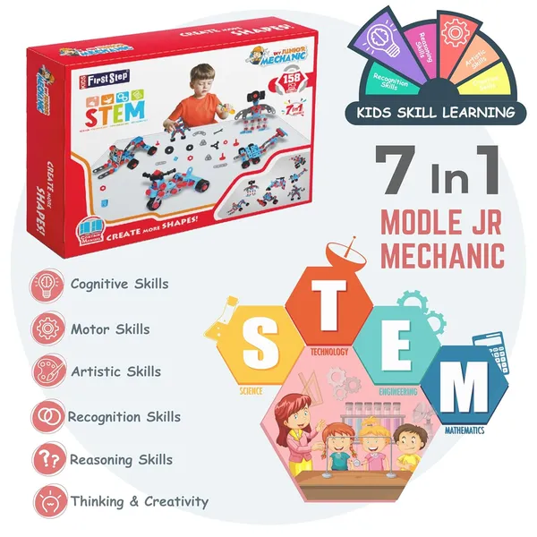 Multicolour_Mechanics_7_In_1_Diy_Engineering_Robot_Set_For_6_To_12_Years__Stem_Educational_Kit__Gift_For_6+_Year_Old_Boy_And_Girl_Puzzle