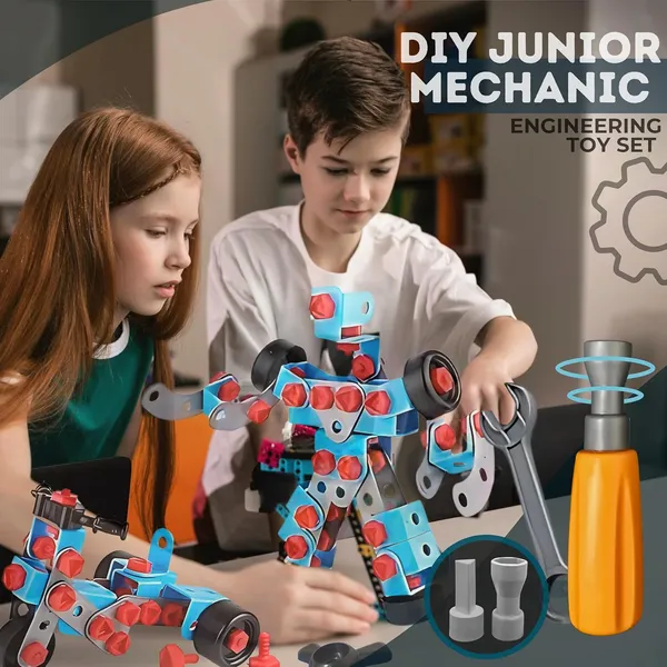 Multicolour_Mechanics_7_In_1_Diy_Engineering_Robot_Set_For_6_To_12_Years__Stem_Educational_Kit__Gift_For_6+_Year_Old_Boy_And_Girl_Puzzle