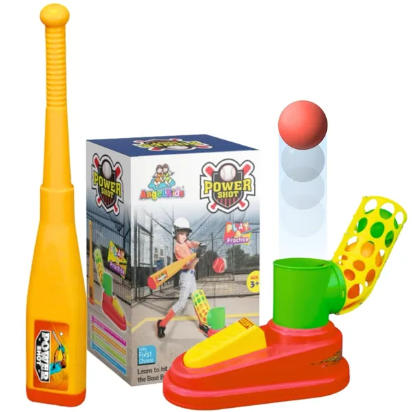 Multicolour_Automatic_Ball_Shooter_With_Bat__Plastic_Pitcher_Power_Shot_Game_Bat-Ball__Multicolor