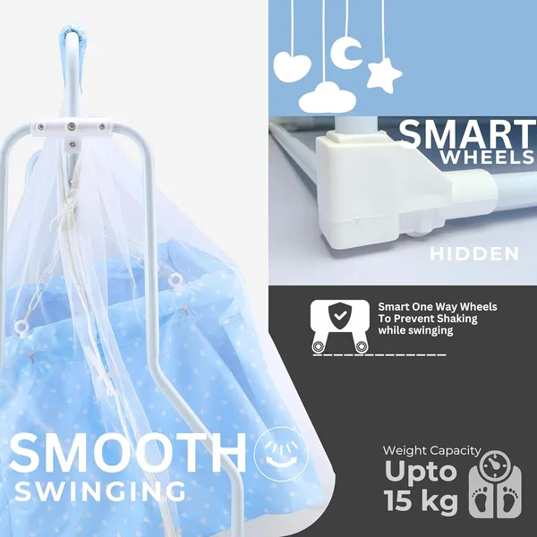 Smart_Crib_Baby_Cradle_With_Swing_&_Mosquito_Net_For_0-8_Month_Babies__Sturdy_&_Safe_Plywood_Base