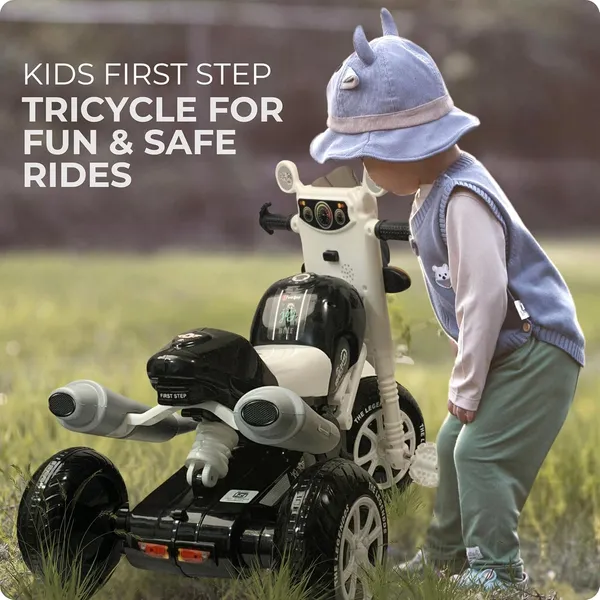 Black_Bike_For_Kids__Durable_Tricycle_With_Pedal_Control_|_For_3-6_Years_Boy_&_Girl
