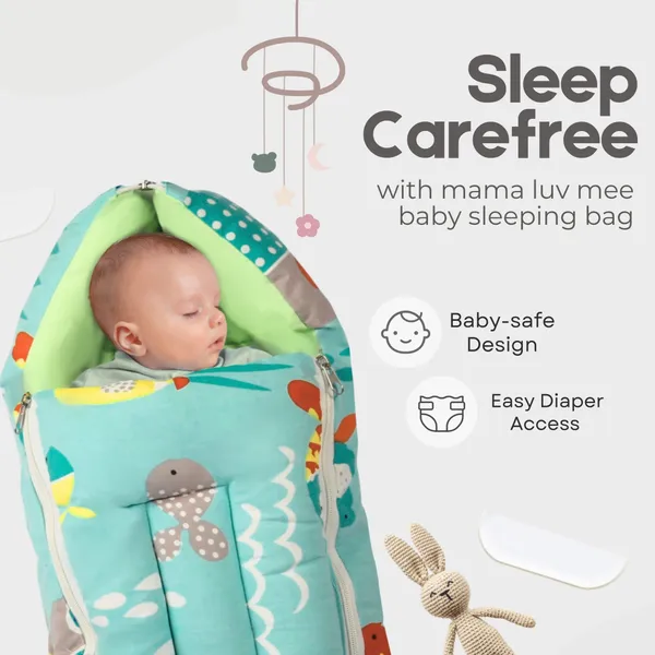 3_in_1_Baby_Sleeping_Bag_&_Baby_Nest_|_Cotton_Portable_Bedding_Set_for_Infants_|_Unisex_Baby_Sleeping_Bed_|_0-5_Months