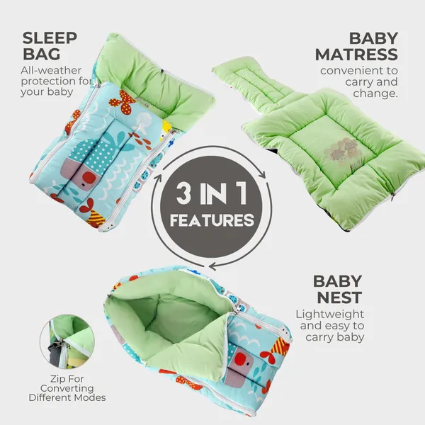 3_in_1_Baby_Sleeping_Bag_&_Baby_Nest_|_Cotton_Portable_Bedding_Set_for_Infants_|_Unisex_Baby_Sleeping_Bed_|_0-5_Months