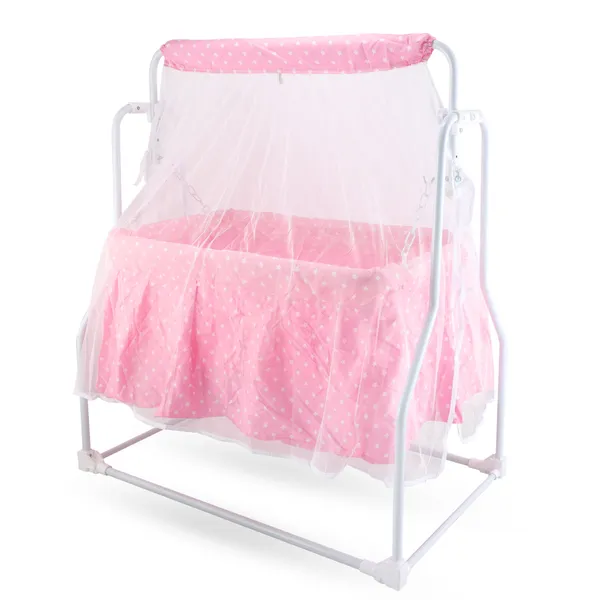 Smart_Crib_Baby_Cradle_With_Swing_&_Mosquito_Net_For_0-8_Month_Babies__Sturdy_&_Safe_Plywood_Base