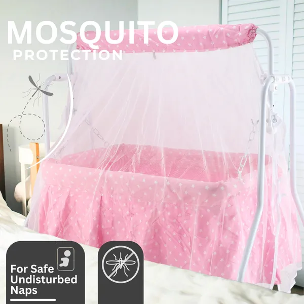 Smart_Crib_Baby_Cradle_With_Swing_&_Mosquito_Net_For_0-8_Month_Babies__Sturdy_&_Safe_Plywood_Base