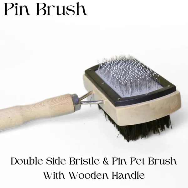Black_Double_Side_Bristle_Pin_Pet_Brush_With_Wooden_Handle_For_Dogs_And_Cats