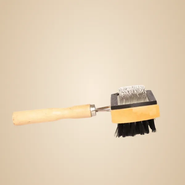 Black_Double_Side_Bristle_Pin_Pet_Brush_With_Wooden_Handle_For_Dogs_And_Cats