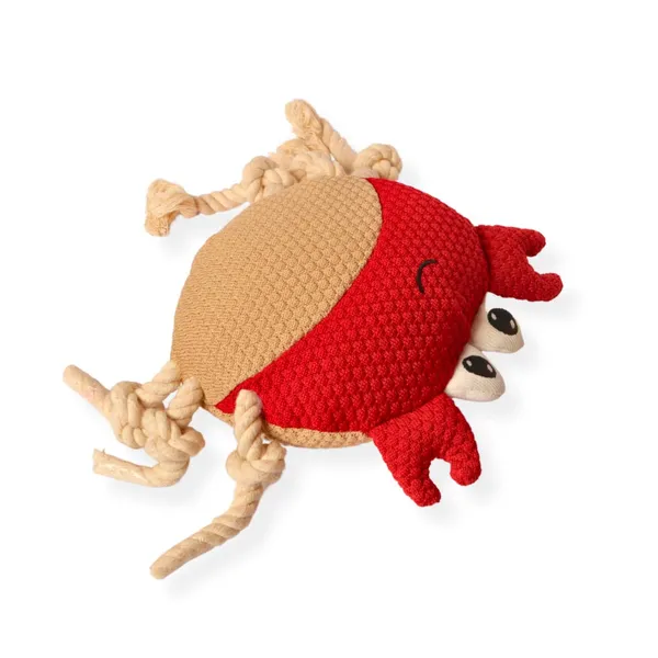 Red_Knitted_Crab_Dog_Toy
