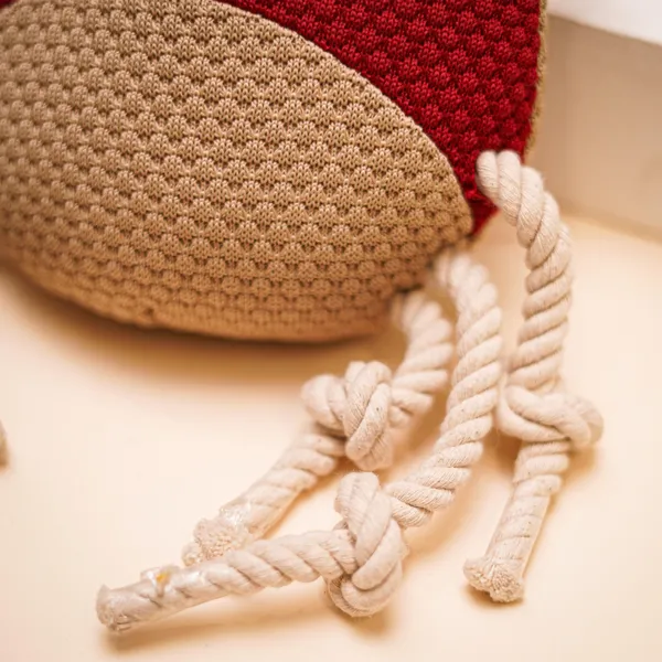 Red_Knitted_Crab_Dog_Toy