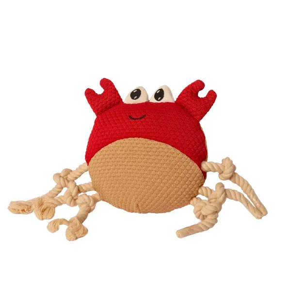 Red_Knitted_Crab_Dog_Toy
