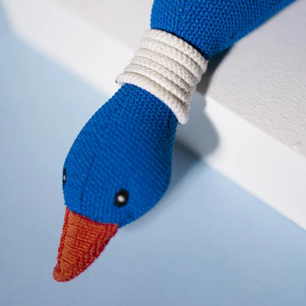Blue_Knitted_Duck_Dog_Toy