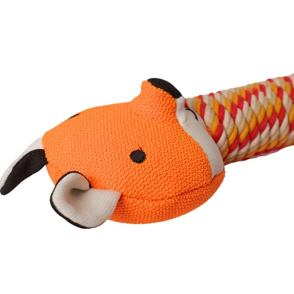 Orange_Knitted_Fox_Handle_With_Rope_Dog_Toy