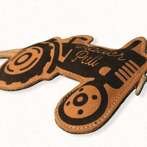 Brown_Leather_Tractor_Chew_Toy_For_Dogs