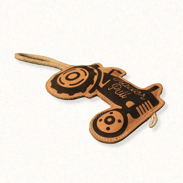 Brown_Leather_Tractor_Chew_Toy_For_Dogs