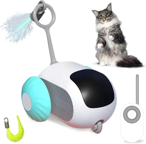 White_Smart_Car_Remote_Control_Cat_Interactive_Toy_For_Indoor_Cats_Remote_Control_Cat_Automatic_Moving_Toy_With_2_Speed_Adjustment