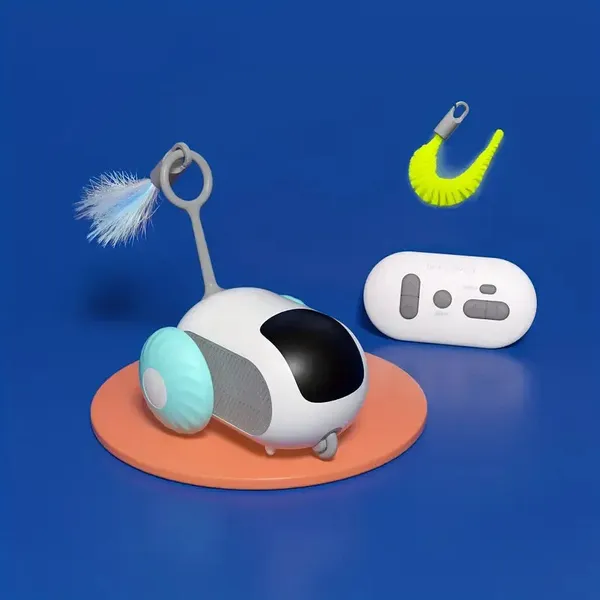 White_Smart_Car_Remote_Control_Cat_Interactive_Toy_For_Indoor_Cats_Remote_Control_Cat_Automatic_Moving_Toy_With_2_Speed_Adjustment