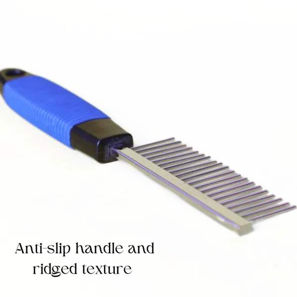 Blue_And_Black_Stainless_Steel_Dogs_And_Cats_Grooming_Comb