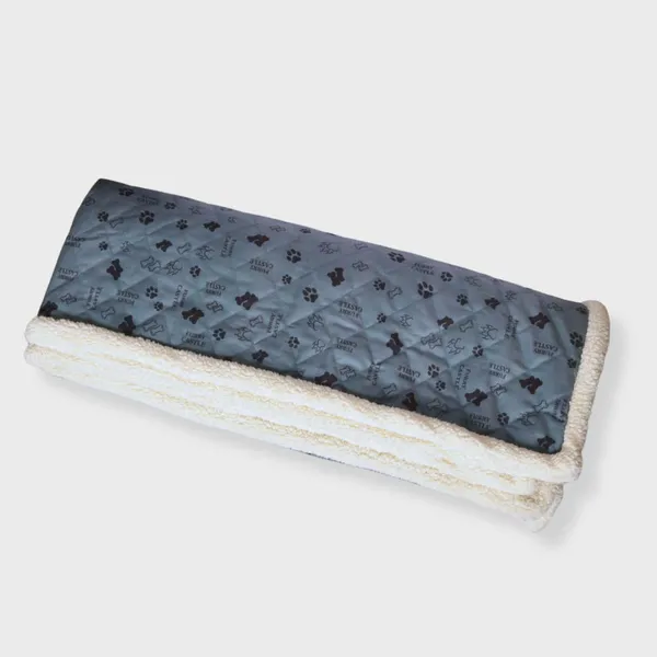 Light_Blue_Warm_Comfortable_Pet_Blanket_With_Furry_Castle_Print
