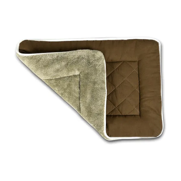 Brown_Water_Repellent_Cotton_Dogs_Mat_Brown