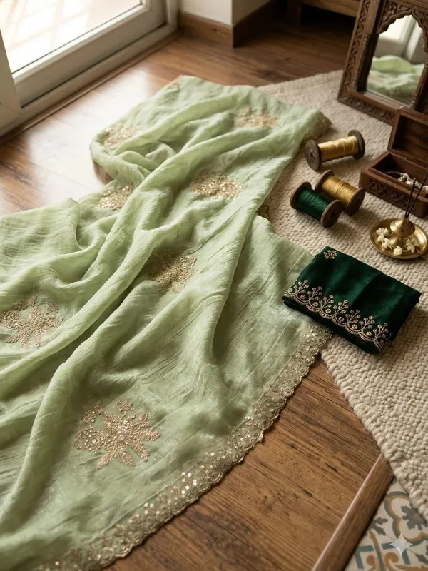 Green_Mint_Ethnic_Kurti_With_Embroidered_Work_For_Women
