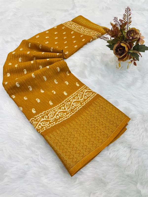Mustard_Yellow_Silk_Saree_With_Zari_Work_For_Women