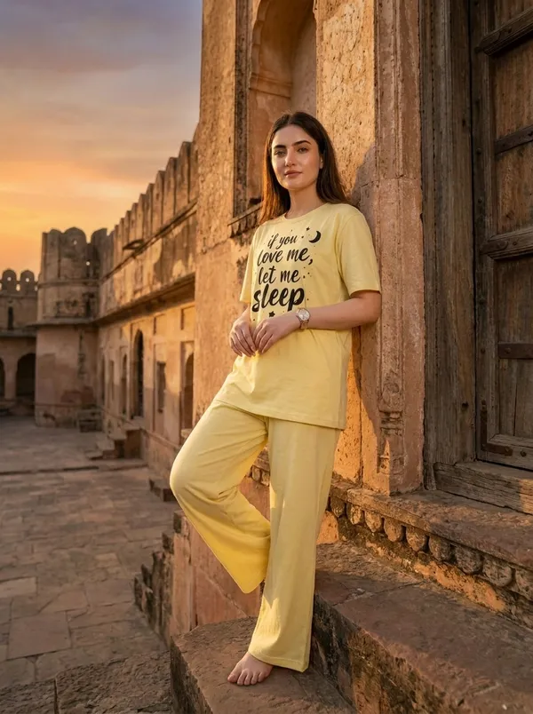 Fasense_Pure_Sinker_Cotton_Night_Suit_for_Women,__Super-Soft_Everyday_Loungewear_Tee_&_Pyjama_Set_for_Ladies_(Breathable,_Relaxed_Fit)