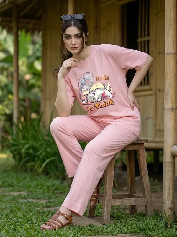 Fasense_Pure_Sinker_Cotton_Night_Suit_for_Women,__Super-Soft_Everyday_Loungewear_Tee_&_Pyjama_Set_for_Ladies_(Breathable,_Relaxed_Fit)