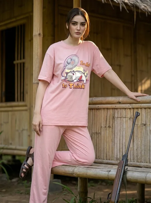 Fasense_Pure_Sinker_Cotton_Night_Suit_for_Women,__Super-Soft_Everyday_Loungewear_Tee_&_Pyjama_Set_for_Ladies_(Breathable,_Relaxed_Fit)