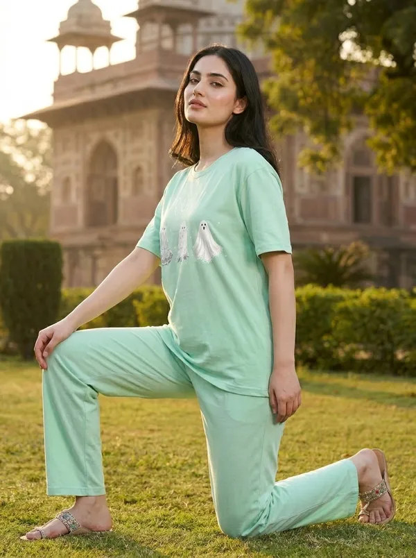 Fasense_Pure_Sinker_Cotton_Night_Suit_for_Women,__Super-Soft_Everyday_Loungewear_Tee_&_Pyjama_Set_for_Ladies_(Breathable,_Relaxed_Fit)