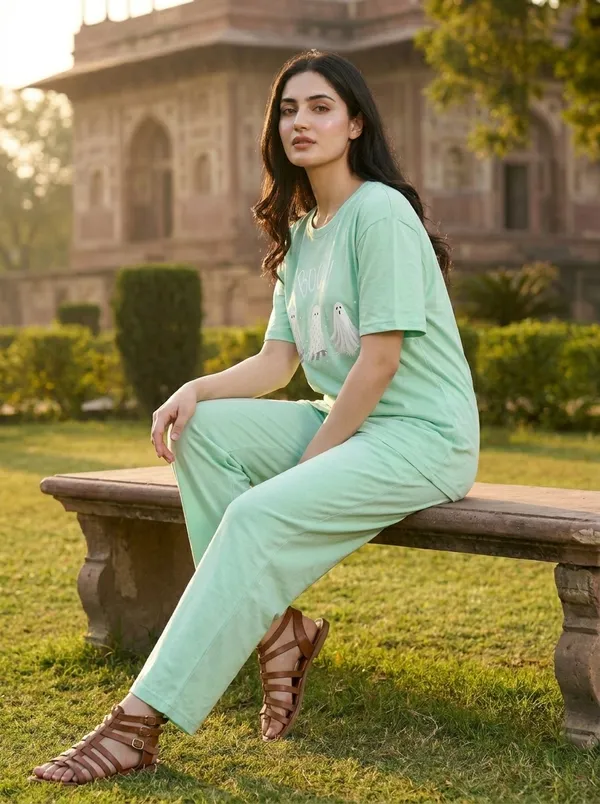 Fasense_Pure_Sinker_Cotton_Night_Suit_for_Women,__Super-Soft_Everyday_Loungewear_Tee_&_Pyjama_Set_for_Ladies_(Breathable,_Relaxed_Fit)
