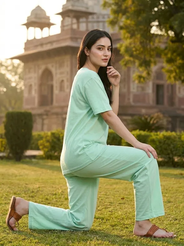 Fasense_Pure_Sinker_Cotton_Night_Suit_for_Women,__Super-Soft_Everyday_Loungewear_Tee_&_Pyjama_Set_for_Ladies_(Breathable,_Relaxed_Fit)