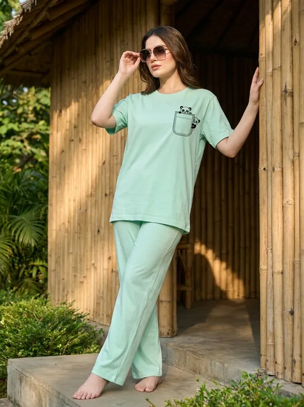 Fasense_Pure_Sinker_Cotton_Night_Suit_for_Women,__Super-Soft_Everyday_Loungewear_Tee_&_Pyjama_Set_for_Ladies_(Breathable,_Relaxed_Fit)