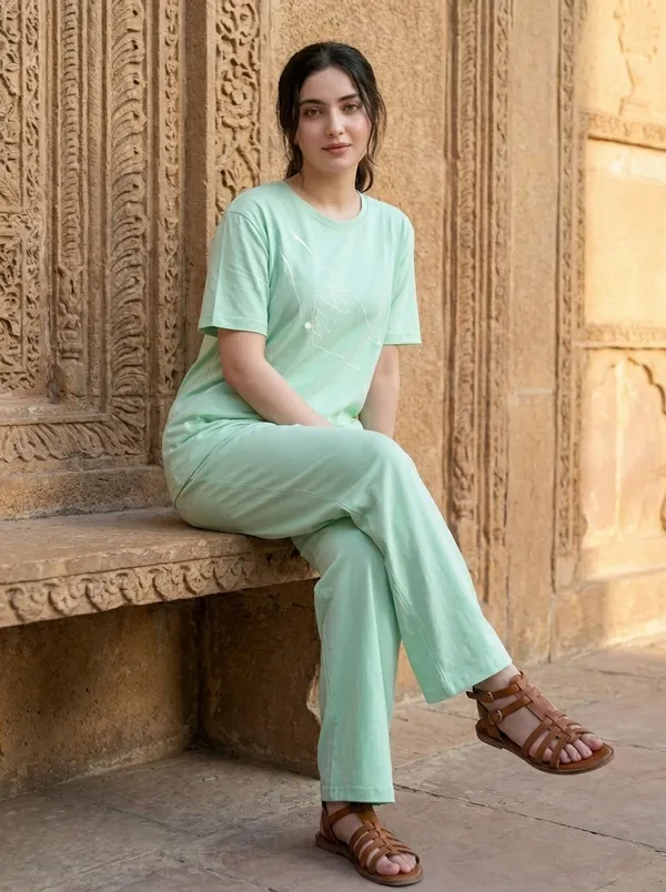Fasense_Pure_Sinker_Cotton_Night_Suit_for_Women,__Super-Soft_Everyday_Loungewear_Tee_&_Pyjama_Set_for_Ladies_(Breathable,_Relaxed_Fit)