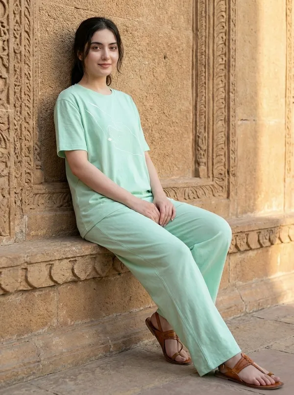 Fasense_Pure_Sinker_Cotton_Night_Suit_for_Women,__Super-Soft_Everyday_Loungewear_Tee_&_Pyjama_Set_for_Ladies_(Breathable,_Relaxed_Fit)