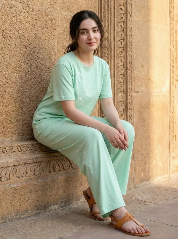 Fasense_Pure_Sinker_Cotton_Night_Suit_for_Women,__Super-Soft_Everyday_Loungewear_Tee_&_Pyjama_Set_for_Ladies_(Breathable,_Relaxed_Fit)