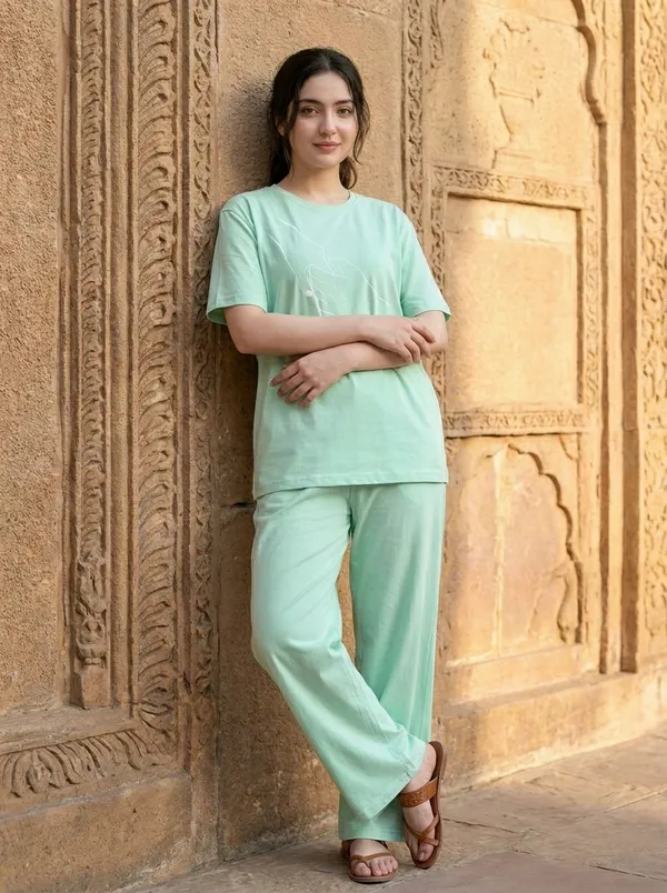 Fasense_Pure_Sinker_Cotton_Night_Suit_for_Women,__Super-Soft_Everyday_Loungewear_Tee_&_Pyjama_Set_for_Ladies_(Breathable,_Relaxed_Fit)