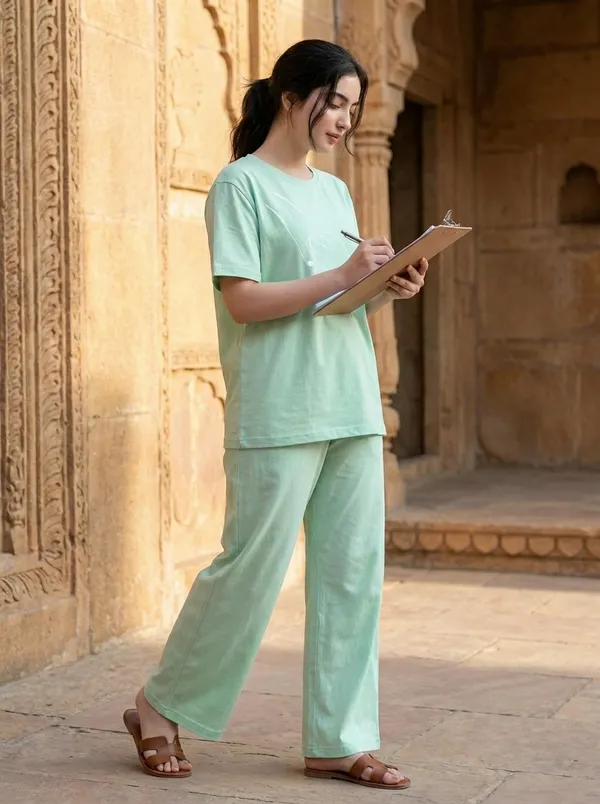 Fasense_Pure_Sinker_Cotton_Night_Suit_for_Women,__Super-Soft_Everyday_Loungewear_Tee_&_Pyjama_Set_for_Ladies_(Breathable,_Relaxed_Fit)