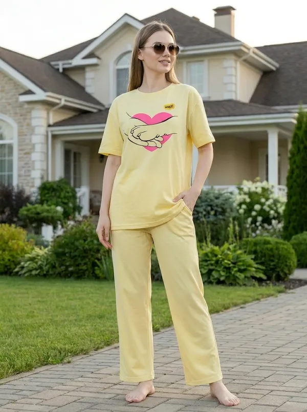 Fasense_Pure_Sinker_Cotton_Night_Suit_for_Women,__Super-Soft_Everyday_Loungewear_Tee_&_Pyjama_Set_for_Ladies_(Breathable,_Relaxed_Fit)