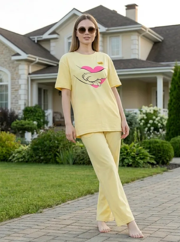 Fasense_Pure_Sinker_Cotton_Night_Suit_for_Women,__Super-Soft_Everyday_Loungewear_Tee_&_Pyjama_Set_for_Ladies_(Breathable,_Relaxed_Fit)