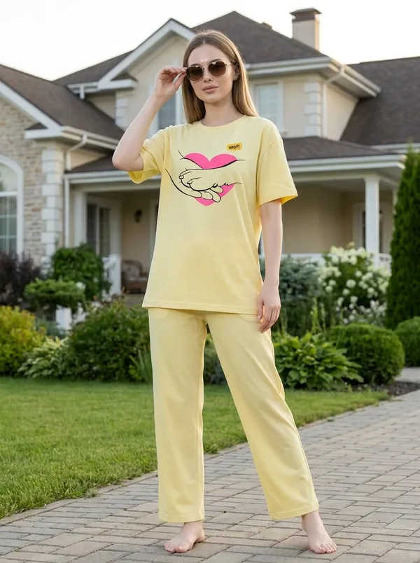Fasense_Pure_Sinker_Cotton_Night_Suit_for_Women,__Super-Soft_Everyday_Loungewear_Tee_&_Pyjama_Set_for_Ladies_(Breathable,_Relaxed_Fit)